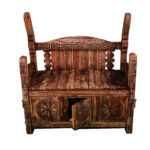 Natural Wood Side Table