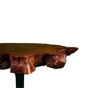 03A-3.jpg Round Mahogany Live Edge Side Table