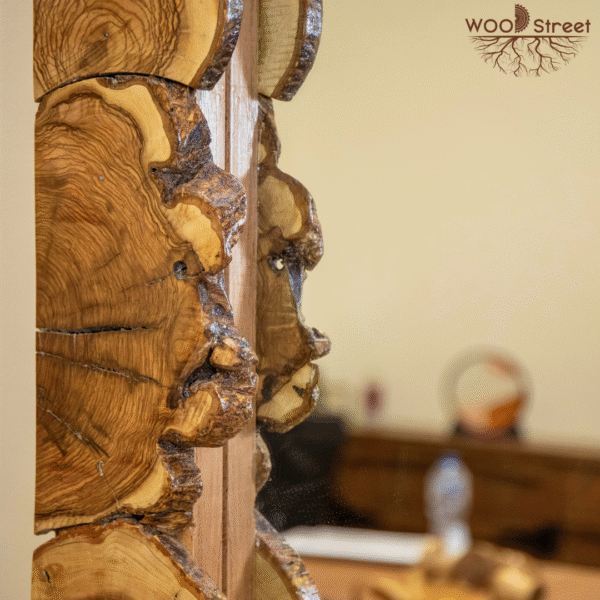 Olive Wood Live-Edge Full Mirror