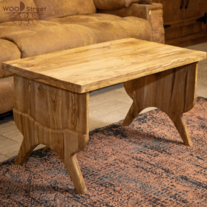 Sculptural Olive Wood Coffee Table