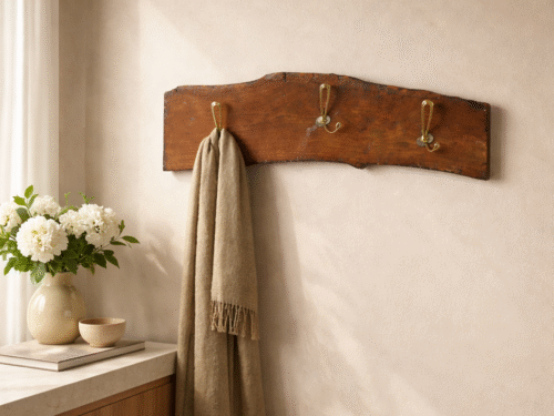 Live-Edge Mahogany Clothes Hanger