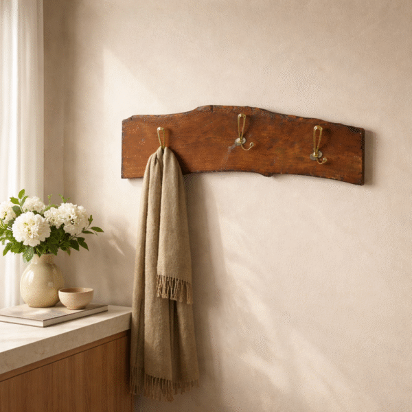 Live-Edge Mahogany Clothes Hanger