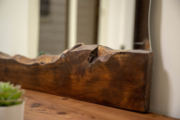 Natural Live Edge Mirror