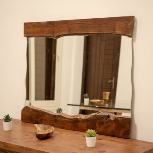 Natural Live Edge Mirror