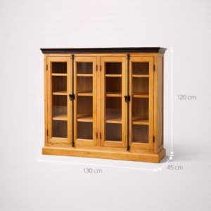 Antique Wooden-Glass Buffet