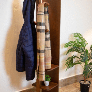 Rotating Clothes Rack with Mirror