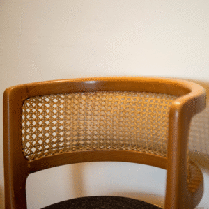 Chair with rattan