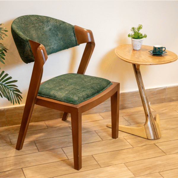 Contemporary Beech Wood Accent Chair