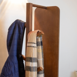 Rotating Clothes Rack with Mirror