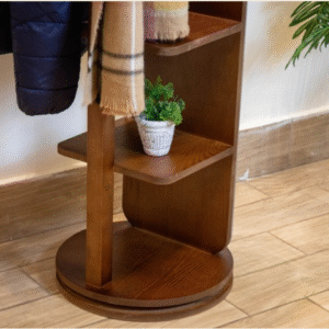 Rotating Clothes Rack with Mirror