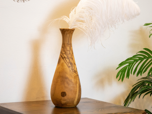 Wooden vase