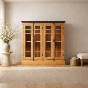 Antique Wooden-Glass Buffet