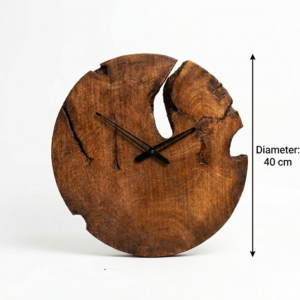 Live-Edge Wall Clock