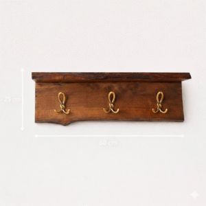 Live-Edge Clothes Hanger & Shelf