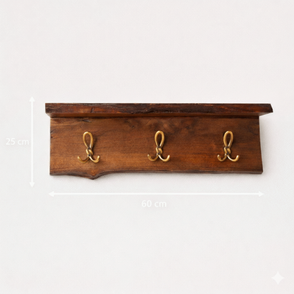Live-Edge Clothes Hanger & Shelf