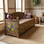 Industrial rectangular coffee table