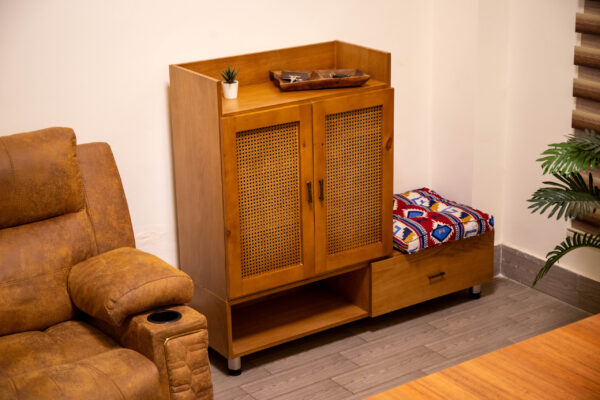 Shoe Storage with rattan