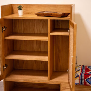 Shoe Storage with rattan