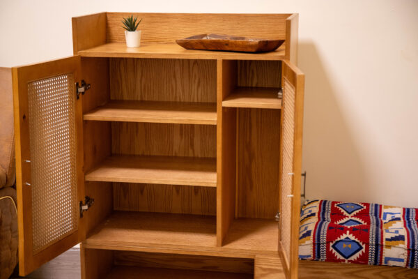 Shoe Storage with rattan