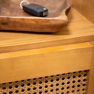 Shoe Storage with rattan