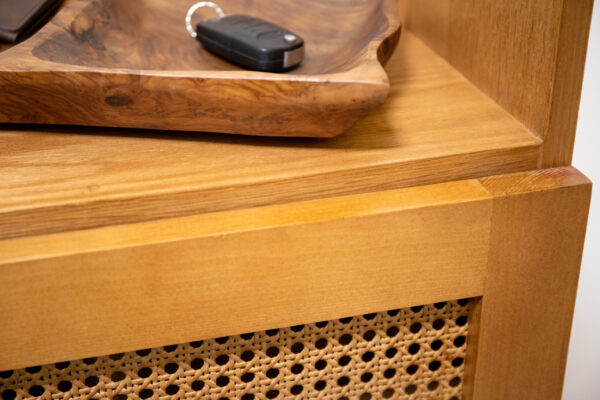 Shoe Storage with rattan