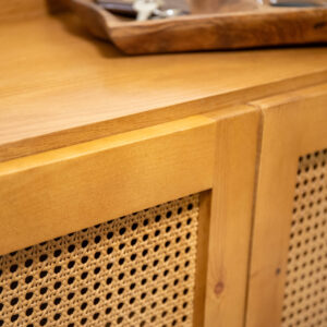 Shoe Storage with rattan