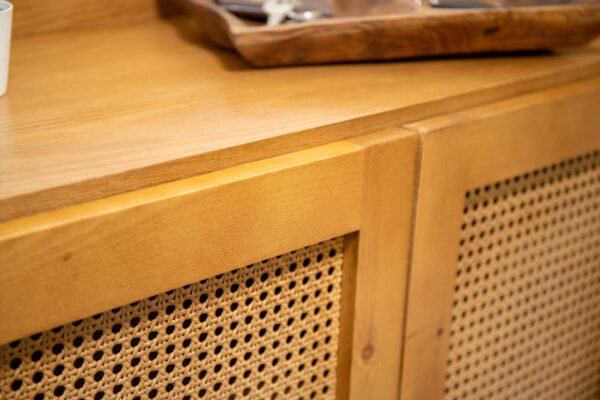 Shoe Storage with rattan