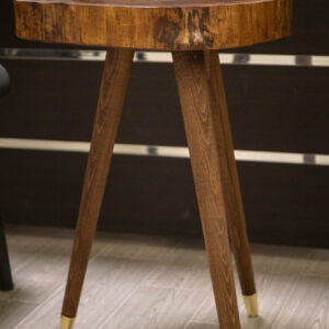 Round Live Edge Side Table