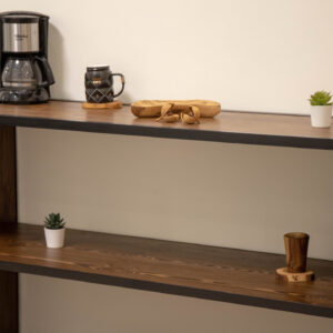Industrial Pine Wood Coffee Corner