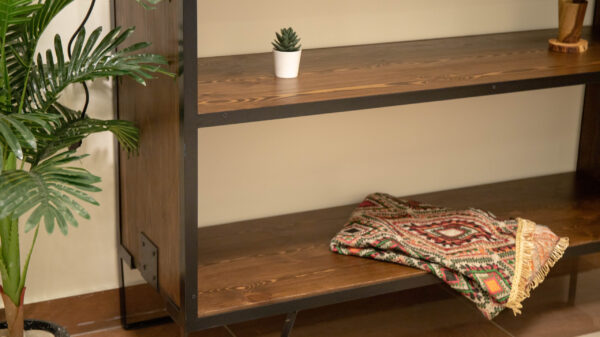 Industrial Pine Wood Coffee Corner