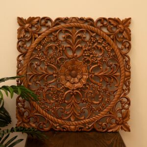 Handcrafted Floral Wall Panel