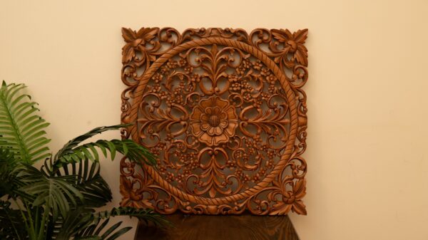 Handcrafted Floral Wall Panel
