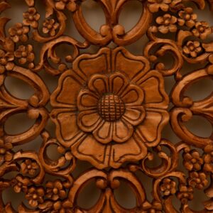 Handcrafted Floral Wall Panel