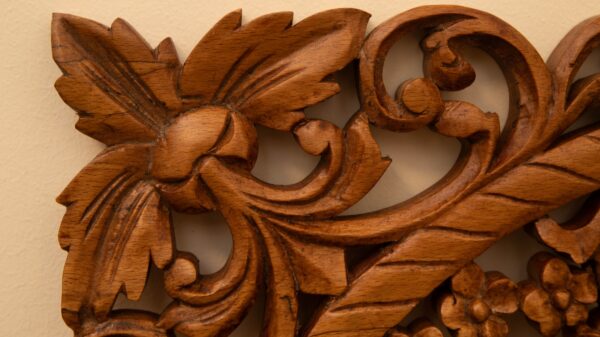 Handcrafted Floral Wall Panel
