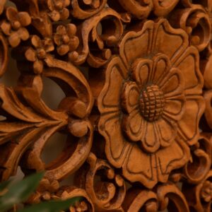 Handcrafted Floral Wall Panel