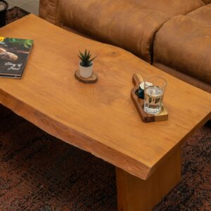 Handcrafted Live-Edge Coffee Table