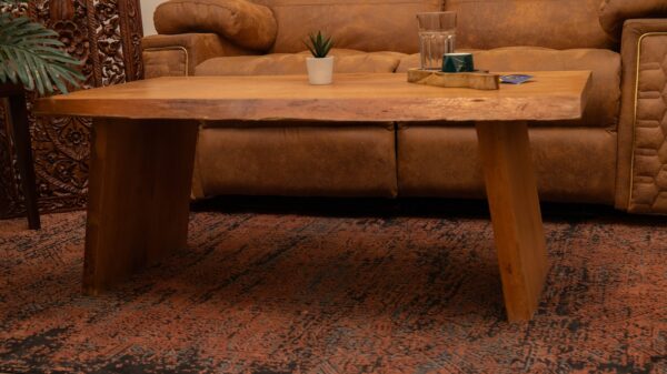 Handcrafted Live-Edge Coffee Table