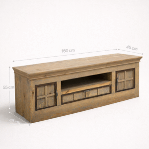 Vintage Pine Wood TV Unit