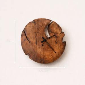 Live-Edge Wall Clock