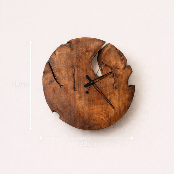Live-Edge Wall Clock