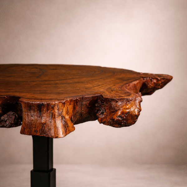 mahogany_sidetable01 (4) Round Mahogany Live Edge Side Table