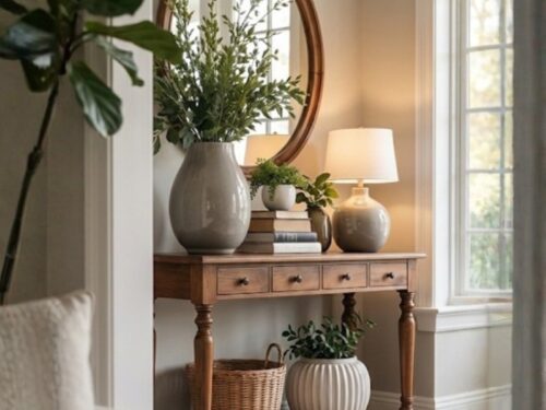 Classical Pine Console Table