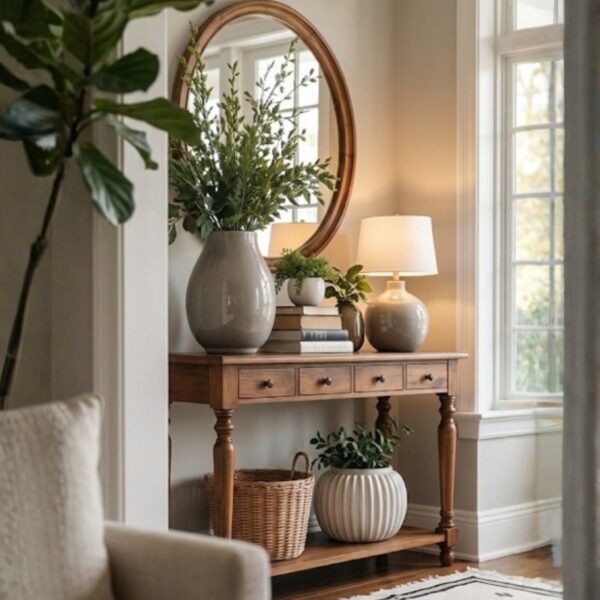 Classical Pine Console Table