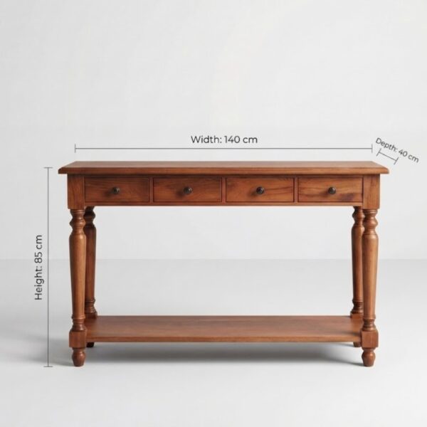 Classical Pine Console Table