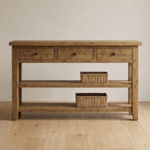 Farmhouse Pine Console Table