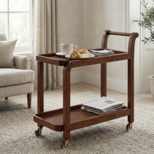 Solid Wood Serving Trolley