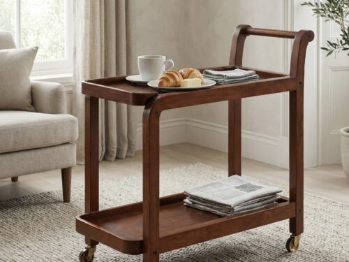 Solid Wood Serving Trolley