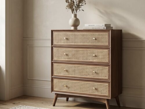 Handcrafted Wooden Cane Chest