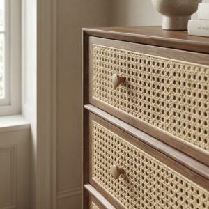 Handcrafted Wooden Cane Chest