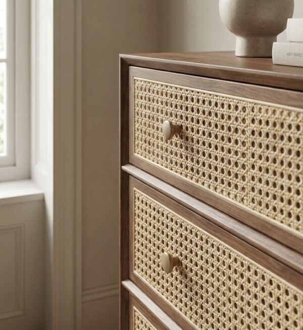 Handcrafted Wooden Cane Chest